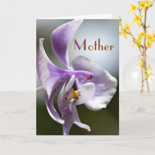 Moederdag kaart (Gele Bloem)