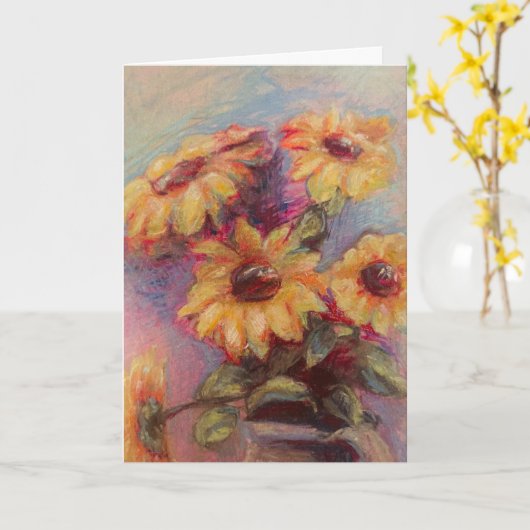 Moederdag kaart (Gele Bloem)