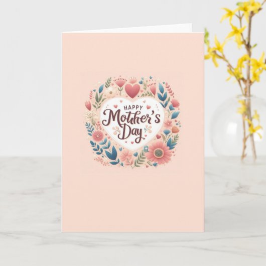 Moederdag kaart (Gele Bloem)