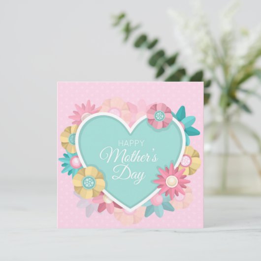 Moederdag kaart (Staand voorkant)