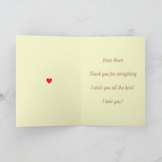 Moederdag Kaart (Binnen)