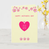 Moederdag Kaart (Gele Bloem)
