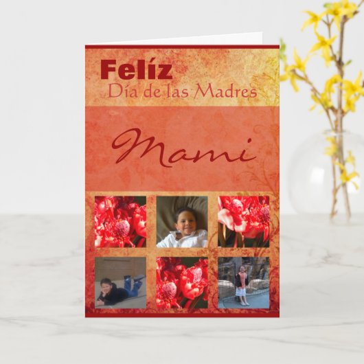 Moederdag Kaart (Gele Bloem)