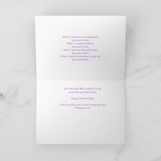 Moederdag Kaart (Binnen)