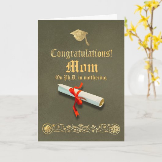 Moederdag Kaart (Gele Bloem)