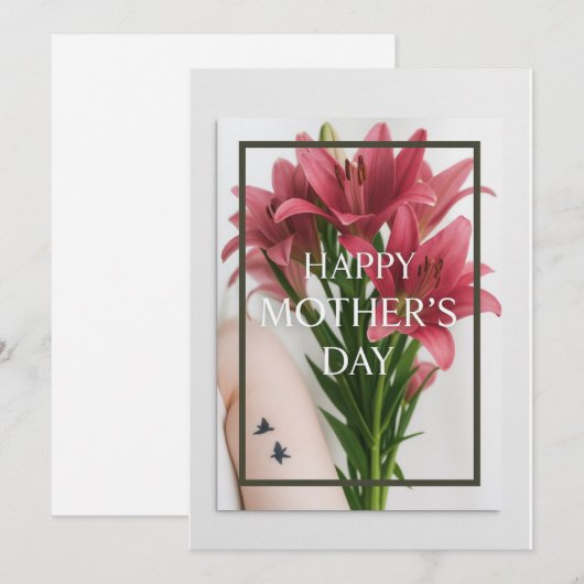 Moederdag Kaart (Voorkant / Achterkant)