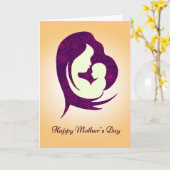 Moederdag kaart (Gele Bloem)