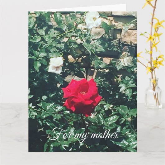 Moederdag Kaart (Gele Bloem)