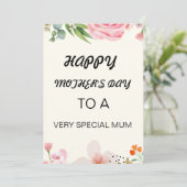Moederdag kaart (Staand voorkant)