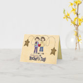 moederdag kaart (Gele Bloem)