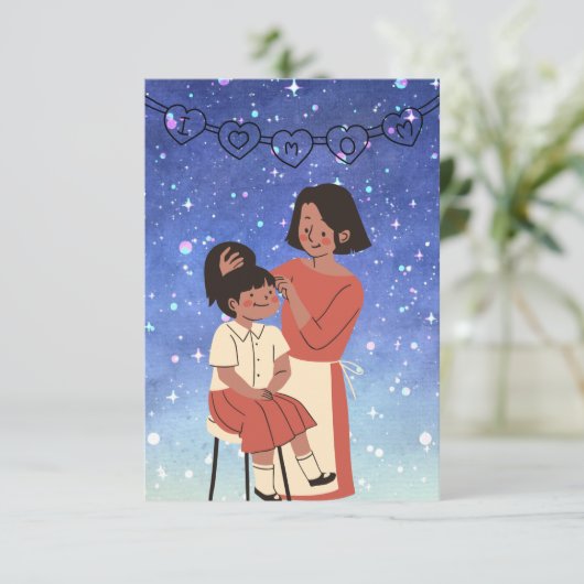 Moederdag kaart (Staand voorkant)