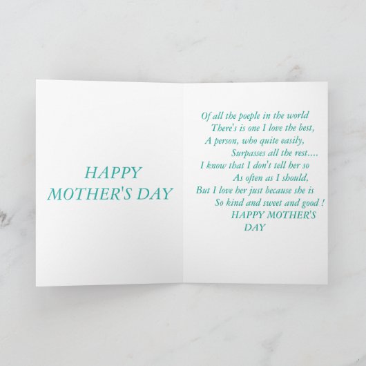  Moederdag Kaart (Binnen)