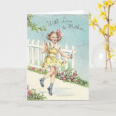  Moederdag Kaart (Gele Bloem)