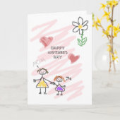 Moederdag Kaart (Gele Bloem)