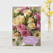 Moederdag kaart (Gele Bloem)