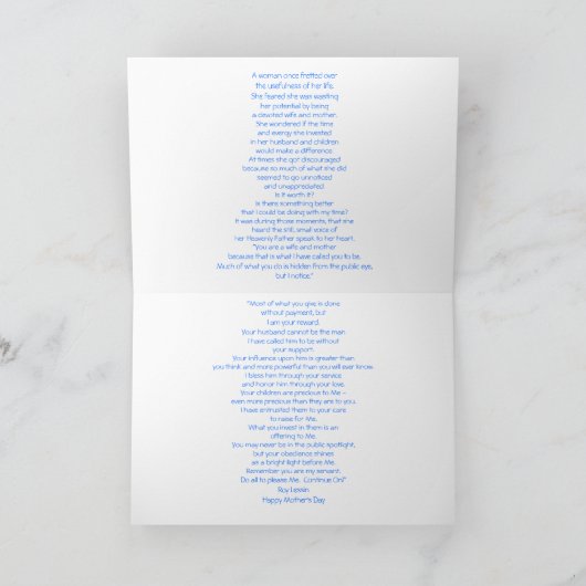 Moederdag Kaart (Binnen)