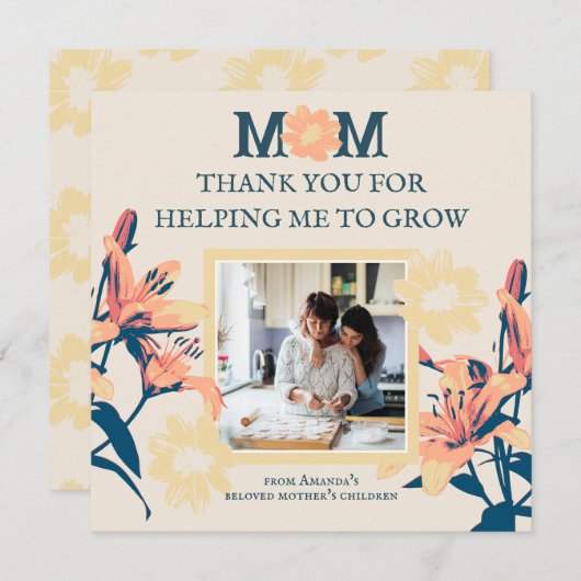 Moederdag Kaart (Voorkant / Achterkant)