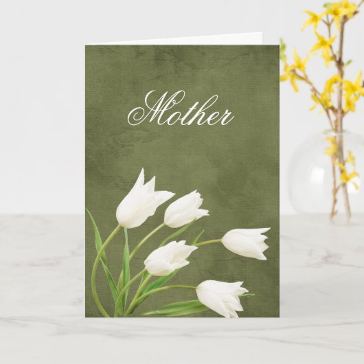moederdag Kaart (Gele Bloem)