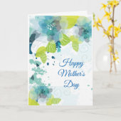 Moederdag kaart (Gele Bloem)