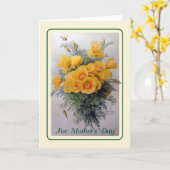  Moederdag Kaart (Gele Bloem)