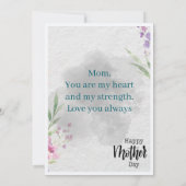 Moederdag Kaart (Achterkant)