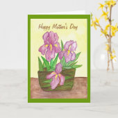 Moederdag kaart (Gele Bloem)