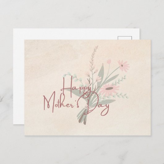 Moederdag kaart (Voorkant / Achterkant)