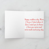 Moederdag kaart (Binnen)