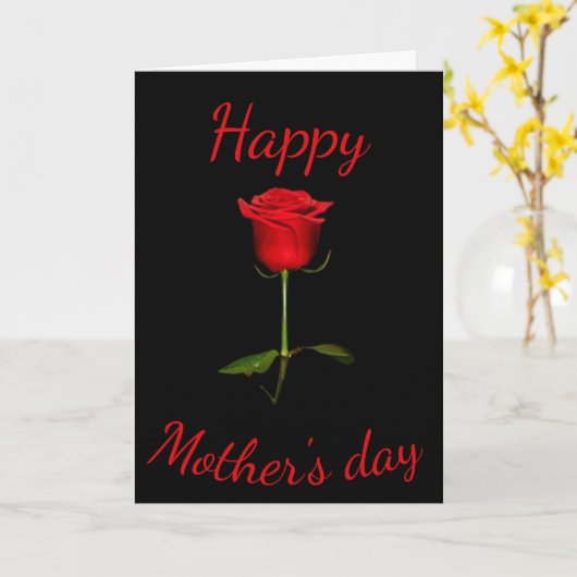 Moederdag kaart (Gele Bloem)