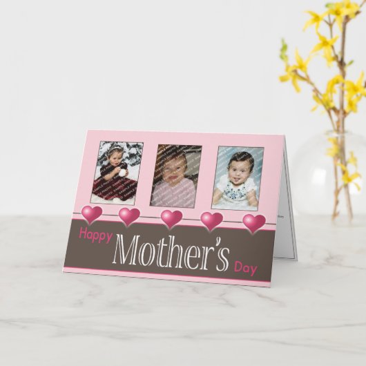 Moederdag Kaart_4 Kaart (Gele Bloem)