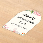 Moederdag kaart acryl uitnodigingen (Laagn)