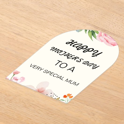 Moederdag kaart acryl uitnodigingen (Laagn)