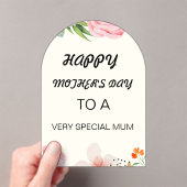 Moederdag kaart acryl uitnodigingen (Insitu (Draagbaar))