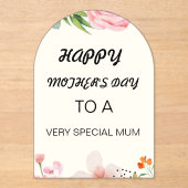 Moederdag kaart acryl uitnodigingen (Voorkant)