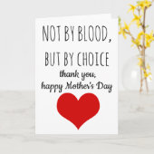 Moederdag Kaart - Adoptief Mom Kaart - Step-Mom (Gele Bloem)