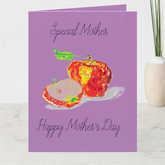 Moederdag Kaart / Apple van mijn oog (Voorkant)
