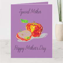 Moederdag Kaart / Apple van mijn oog