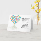 Moederdag kaart autisme neurodivergent autistisch (Gele Bloem)