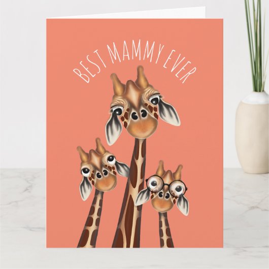 Moederdag kaart - BESTE MAMMA EVER (Voorkant)