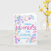 Moederdag kaart Bijbelvers citaat Religieus (Gele Bloem)