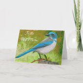 Moederdag Kaart Blue Jay (Voorkant)