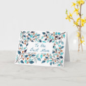 Moederdag Kaart Bluegreen Vine (Gele Bloem)