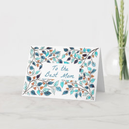 Moederdag Kaart Bluegreen Vine