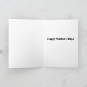 Moederdag kaart – Cute roze & blauwe strik ontwerp (Binnen)