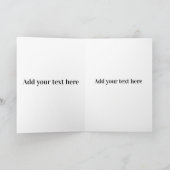 Moederdag kaart Cute Rustieke Bloem Letter (Binnen)