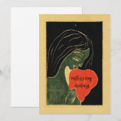 Moederdag Kaart/Elegant Klassieke Moederdag Feestdagenkaart (Voorkant / Achterkant)