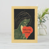 Moederdag Kaart/Elegant Klassieke Moederdag Feestdagenkaart (Staand voorkant)