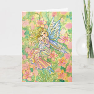 Moederdag Kaart Fairy Mama en Baby