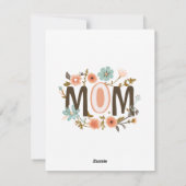 Moederdag kaart gedicht van dochter, Moederdag (Achterkant)