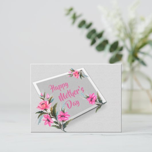 Moederdag kaart, Gelukkige Moederdag Kaart (Staand voorkant)